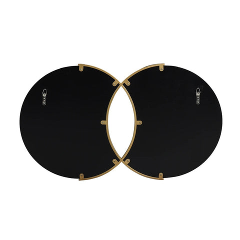 Image of Medlock Modern Glam Overlapping Round Wall Mirror