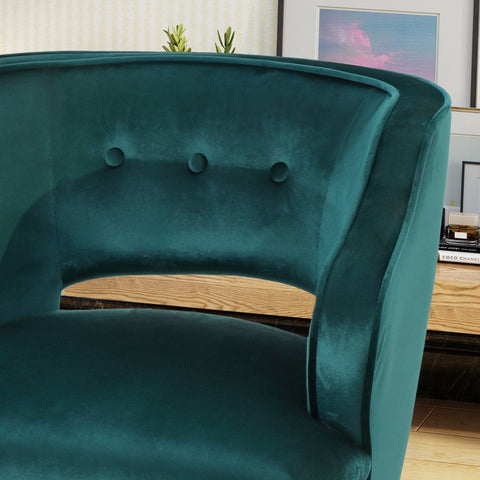 Image of Michaela Mid Century Modern Velvet Accent Chair
