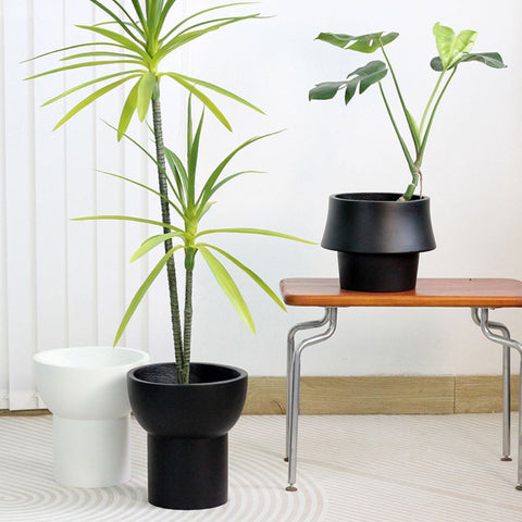 Image of Modern Tapered Large Concrete Planter