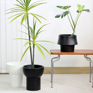 Modern Tapered Large Concrete Planter