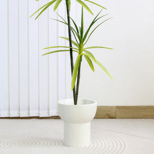 Modern Tapered Large Concrete Planter