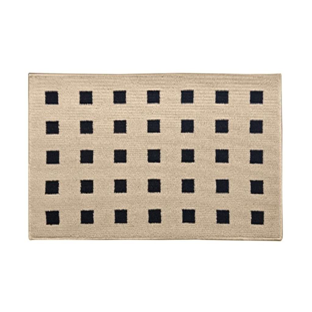 Monochrome Grid Step Non-slip Doormat