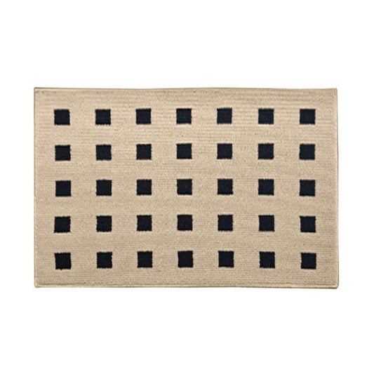 Monochrome Grid Step Non-slip Doormat