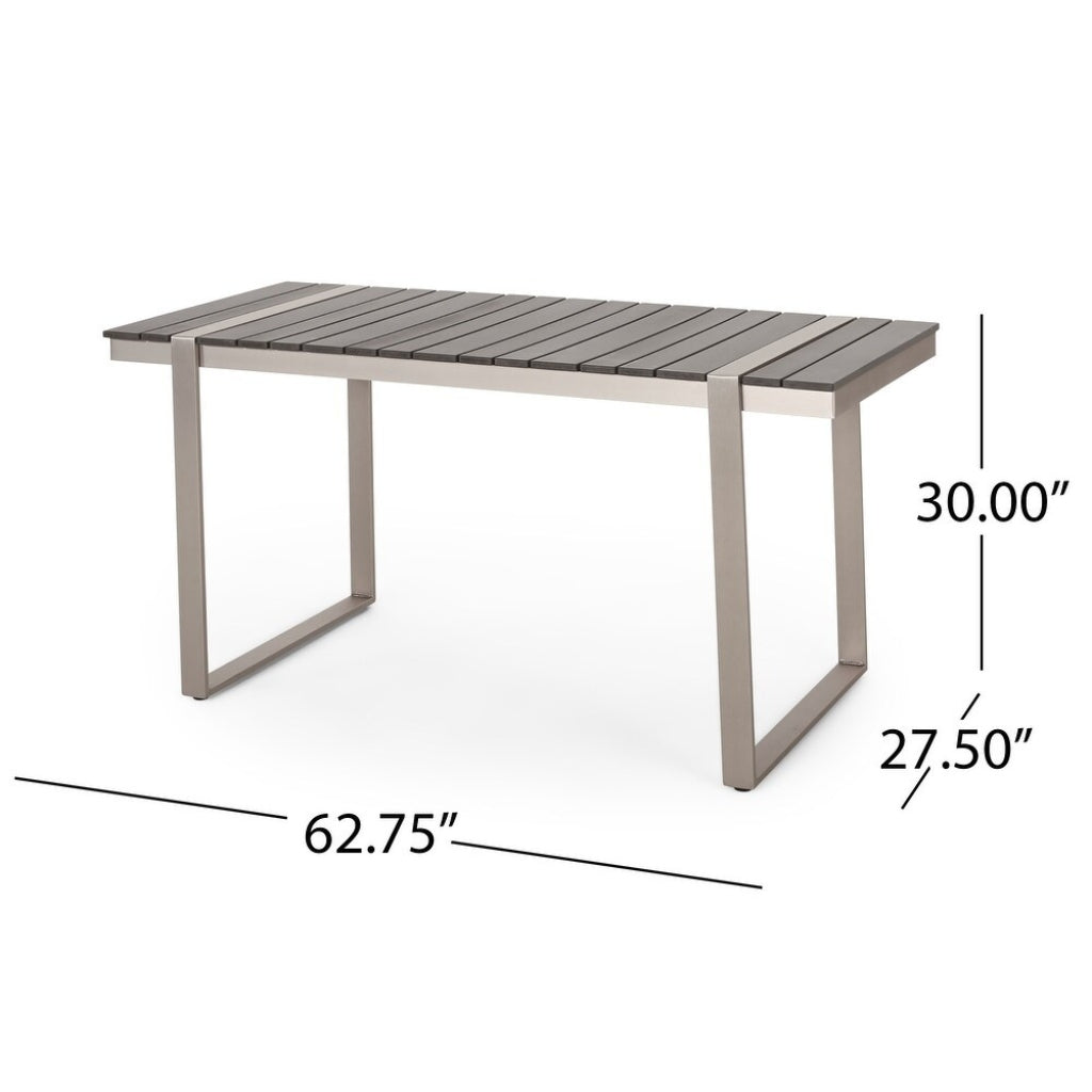Mora Outdoor Aluminum Dining Table