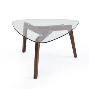 Mosier Mid-Century Modern Coffee Table with Glass Top