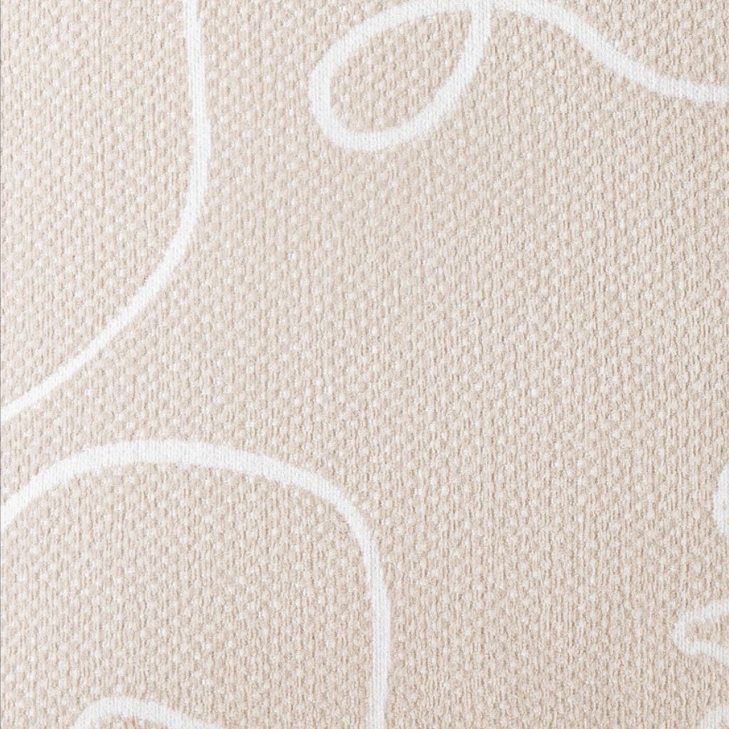 Natural Abstract Face Throw Pillow Cover