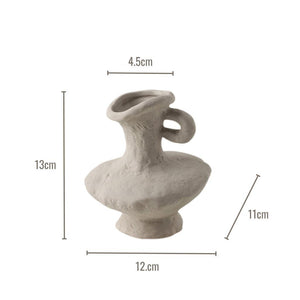 Natural Coloured Miniature Sculptural Ceramic Vase