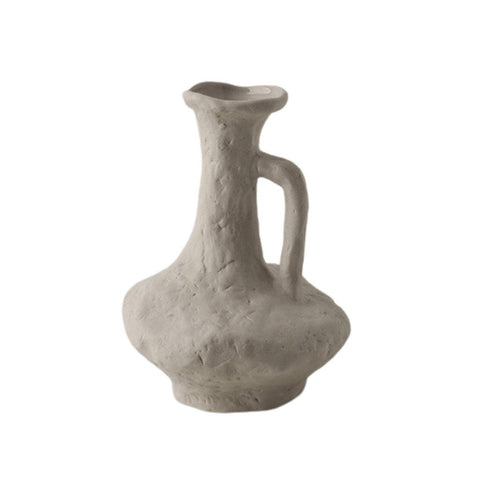 Image of Natural Coloured Sculptural Ceramic Jug Vase