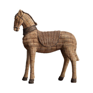 Natural Horse Decorative Sculpture