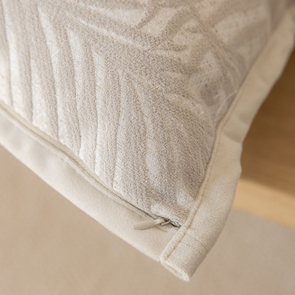 Natural Palm Leaves Throw Pillow Cover
