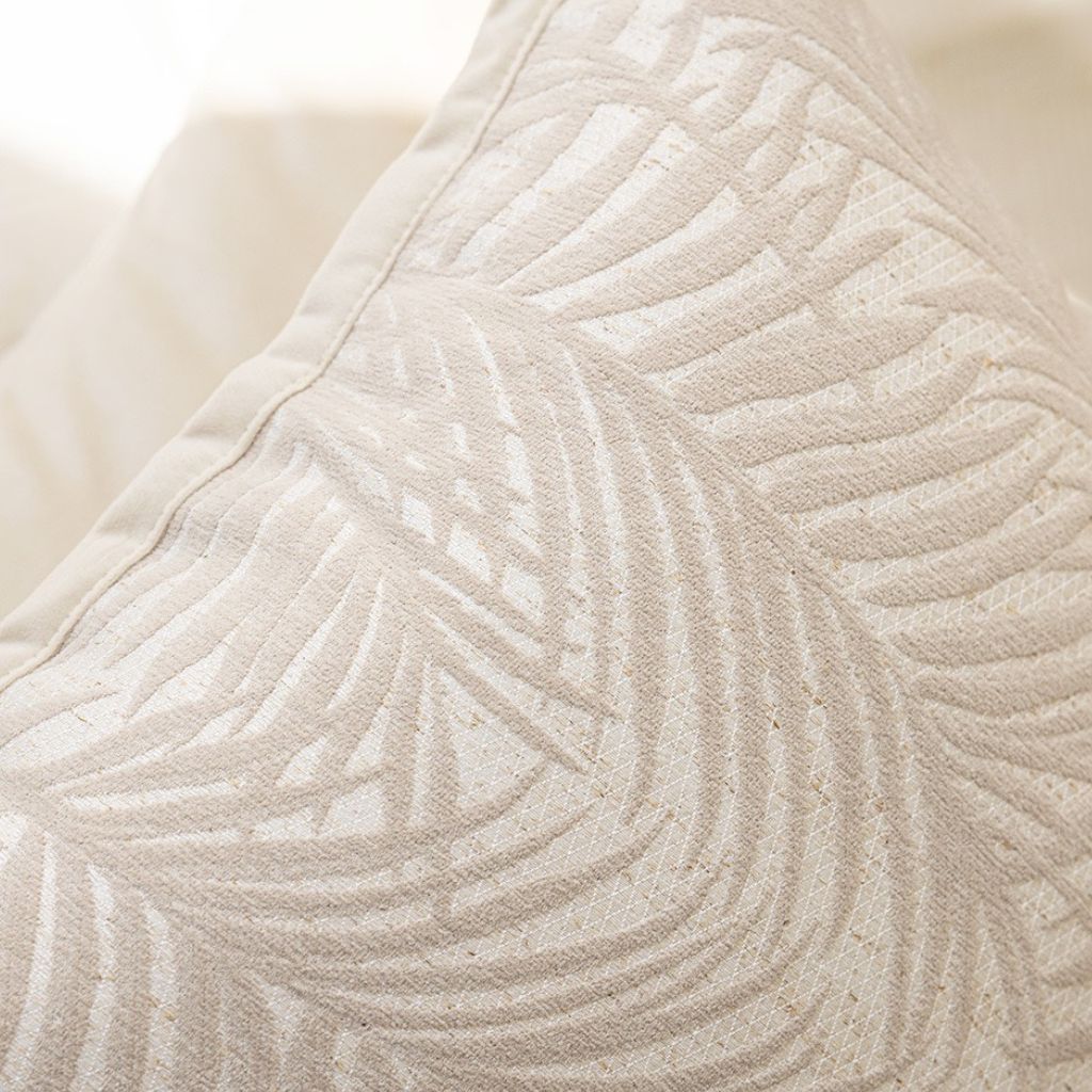 Natural Palm Leaves Throw Pillow Cover