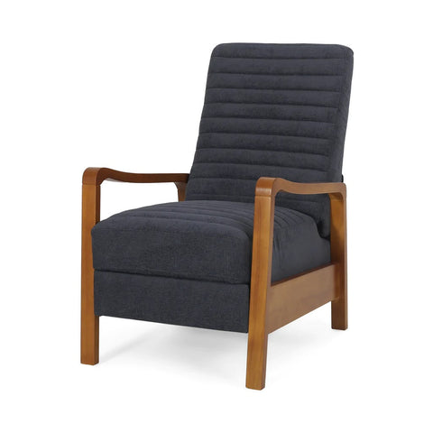Image of Neihart Contemporary Fabric Channel Stitch Pushback Recliner