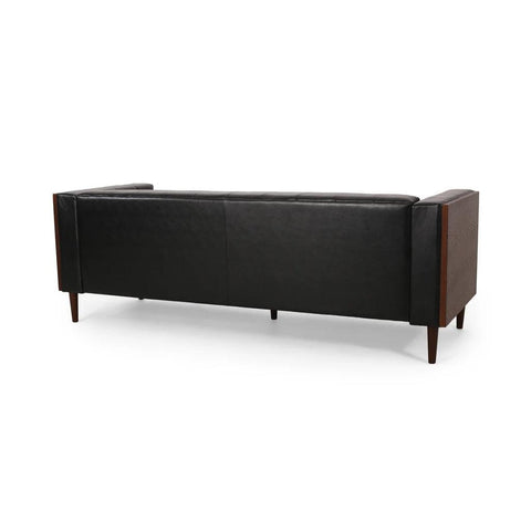 Neilan Contemporary Tufted Deep Seated Sofa with Accent Pillows