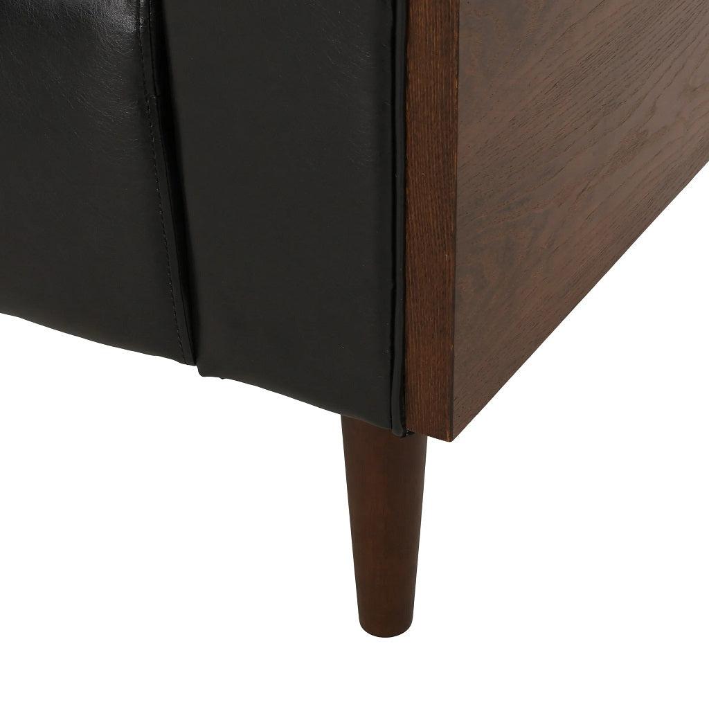 Neilan Contemporary Tufted Deep Seated Sofa with Accent Pillows