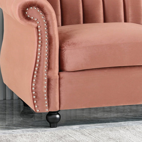 Image of Olga Modern Glam Velvet 3 Seater Sofa