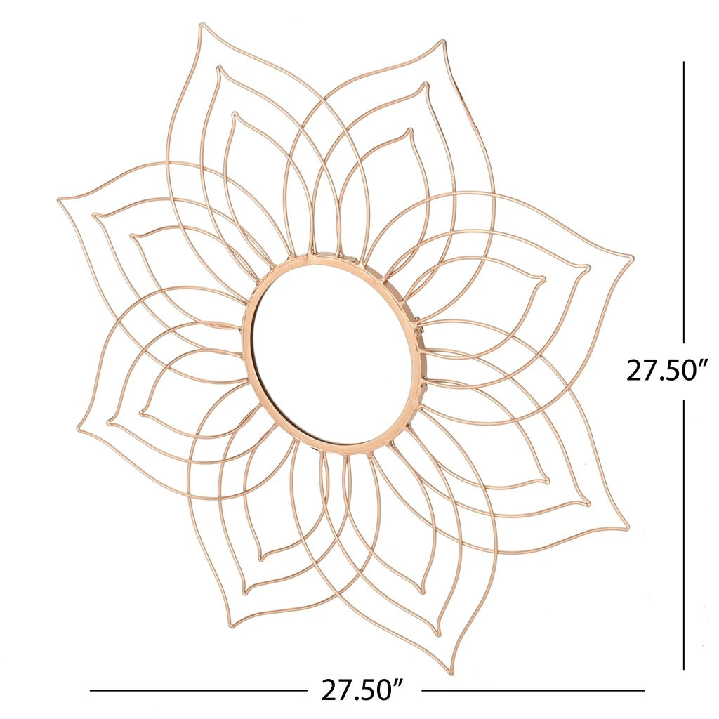 Ophelia Floral Finished Wall Mirror