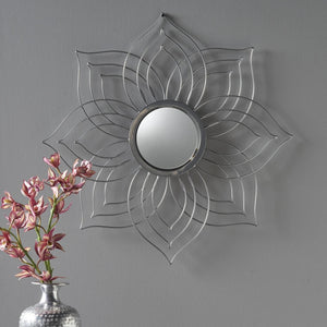 Ophelia Floral Finished Wall Mirror