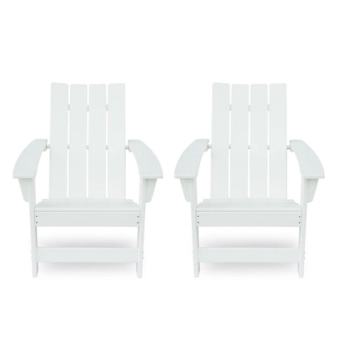 Image of Panagiota Outdoor Contemporary Adirondack Chair (Set of 2)