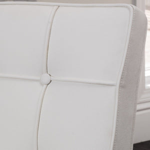 Pandora Modern Design White Leather Dining Chairs (Set of 2)