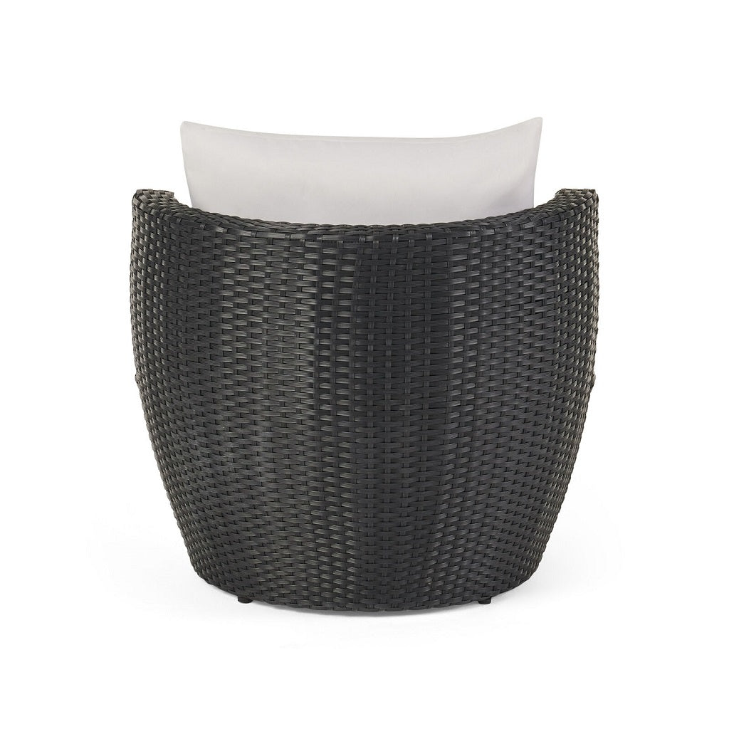 Pattaya 3pc Outdoor Black Wicker Chat Set