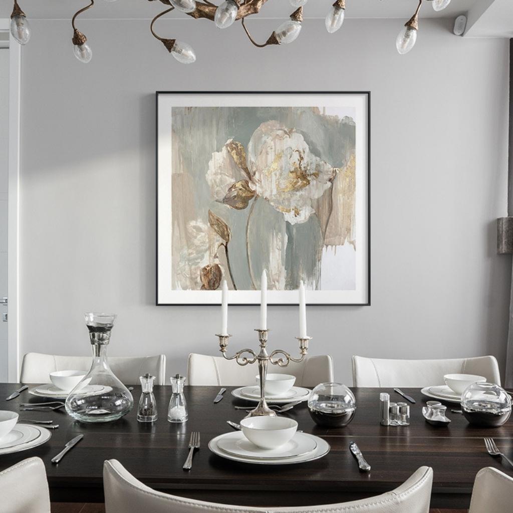 Peony in Mist Framed Print