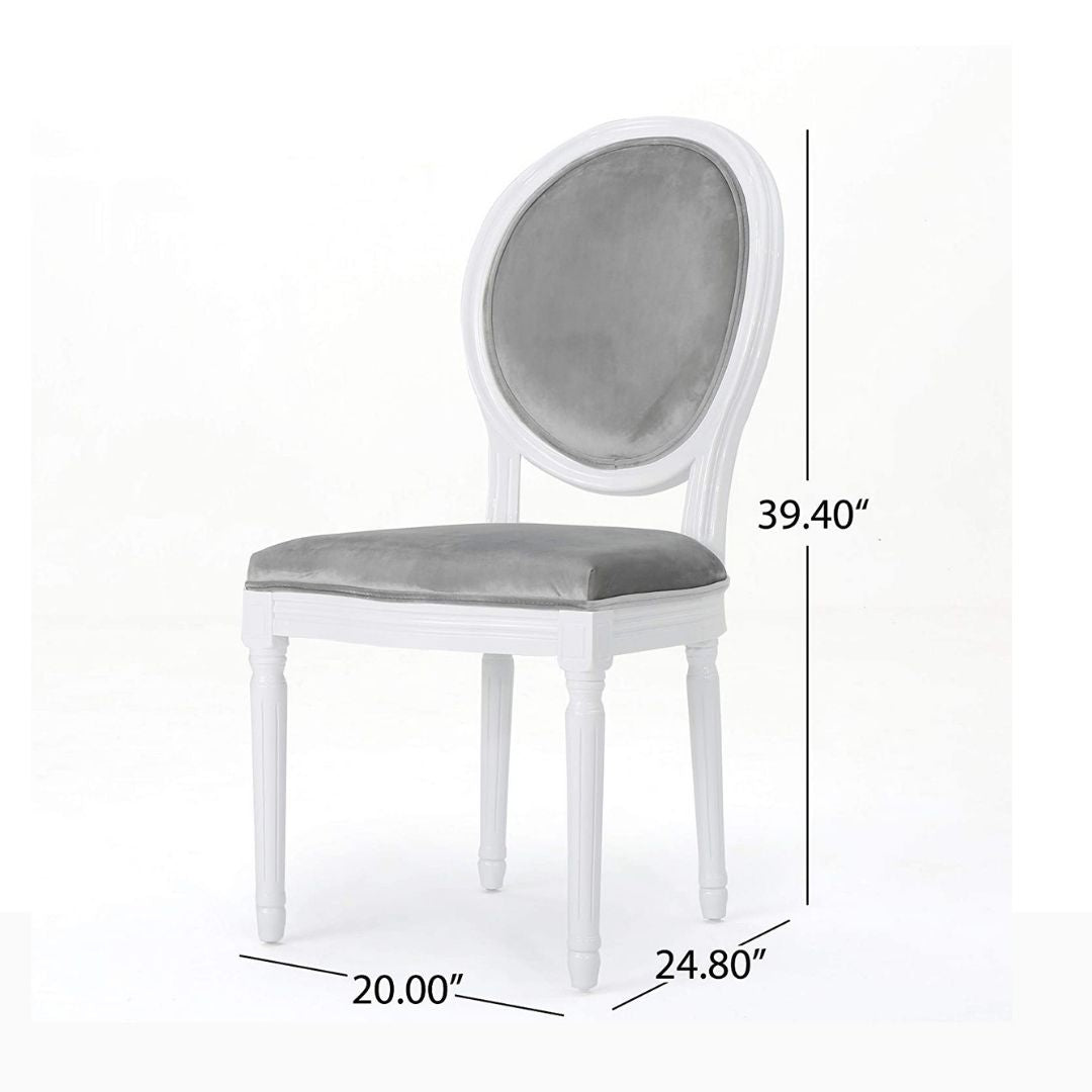 Phinnaeus Contemporary Velvet Dining Chairs (Set of 2)
