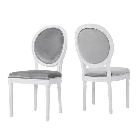 Image of Phinnaeus Contemporary Velvet Dining Chairs (Set of 2)