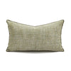 Pickle Green Woven Textured Lumbar Pillow Cover