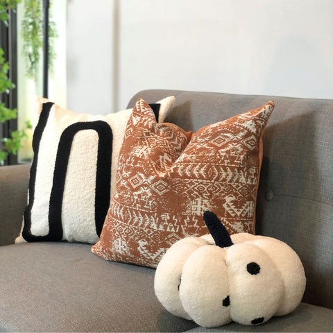Image of Polka Dots Fleece Pumpkin Plush Toy Pillow