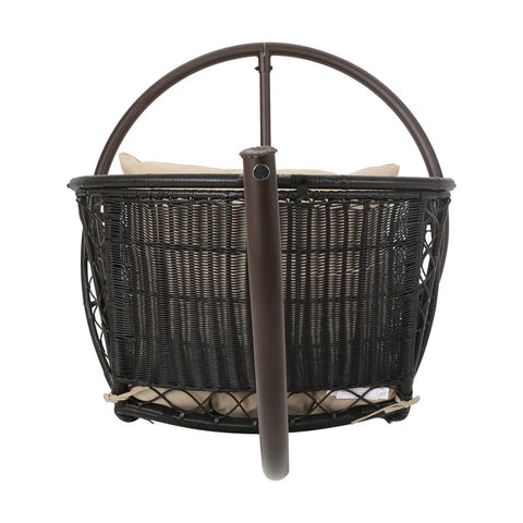 Image of Primo Outdoor Wicker Hanging Basket / Egg Chair with Stand