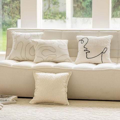 Image of Puddle Embroidered Lumbar Pillow Cover