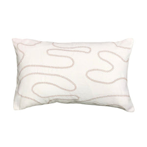 Puddle Embroidered Lumbar Pillow Cover