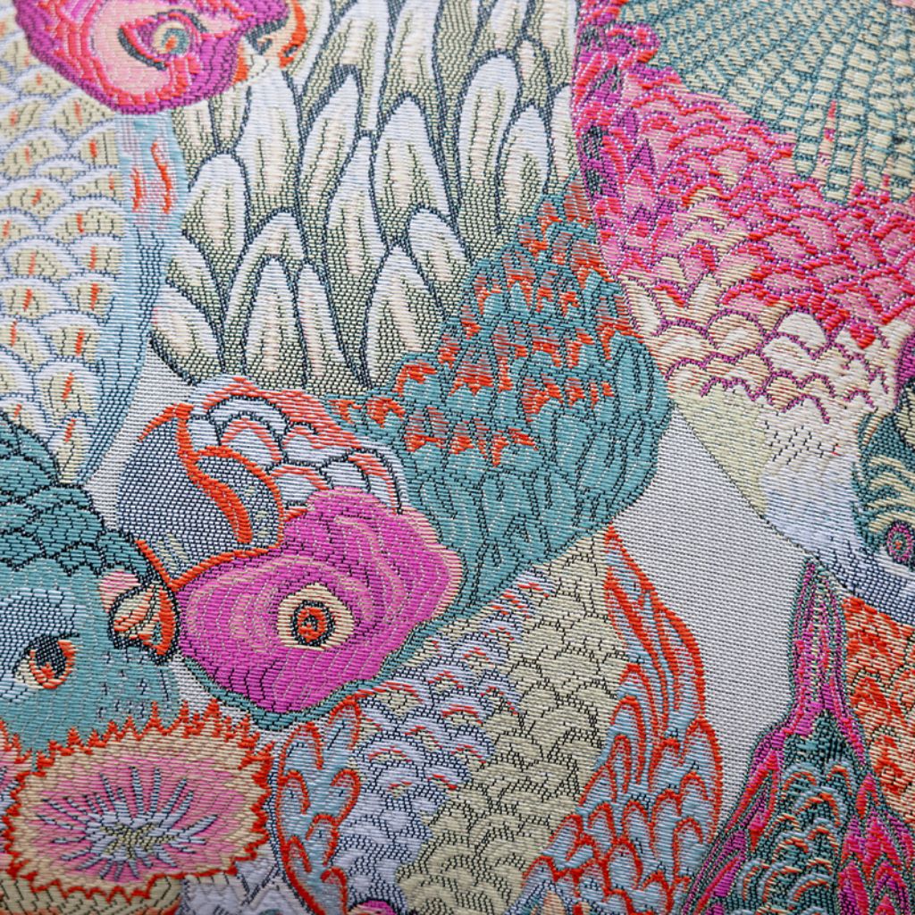 Radiant Pink Bird Paradise Throw Pillow Cover
