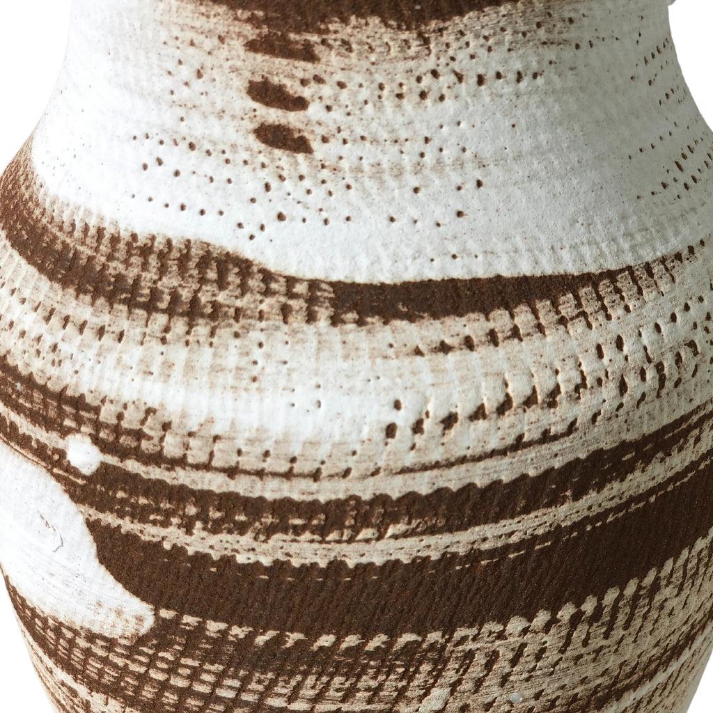 Retro White Brushed Bouquet Vase