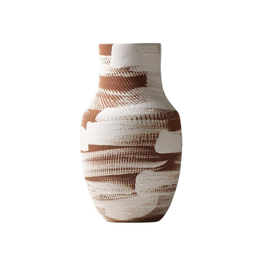 Retro White Brushed Bouquet Vase