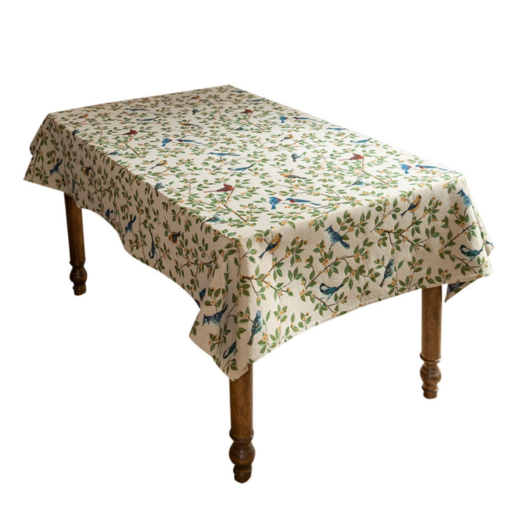 Robins’ Perch Jacquard Tablecloth