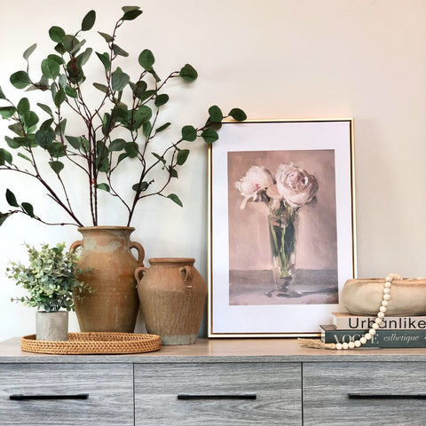 Image of Rose Bouquet Arrangement Framed Print