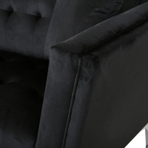 Image of Ryliegh Modern Glam 3 Seater Velvet Sofa