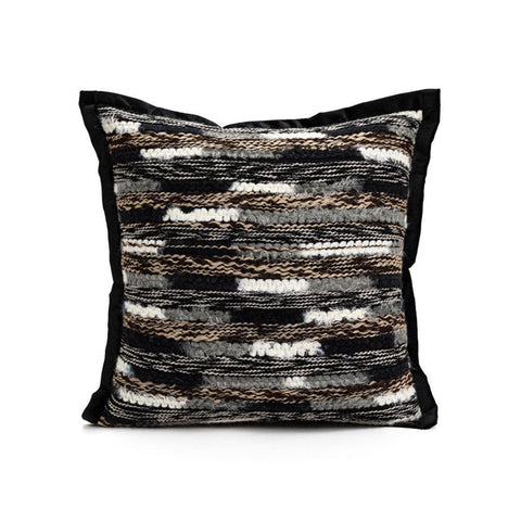 Image of Sable Stripes Throw Pillow Cover