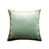 Sage Scalloped Edge Throw Pillow Cover