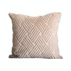 Sandy Bliss Basketweave Faux Fur Throw Pillow Cover