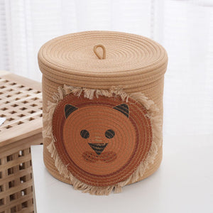 Simba Lion Cotton Rope Storage Basket