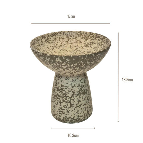 Image of Splatter Ceramic Footed Bowl