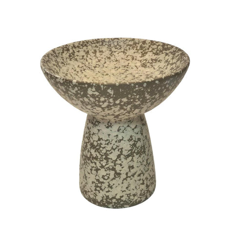Splatter Ceramic Footed Bowl