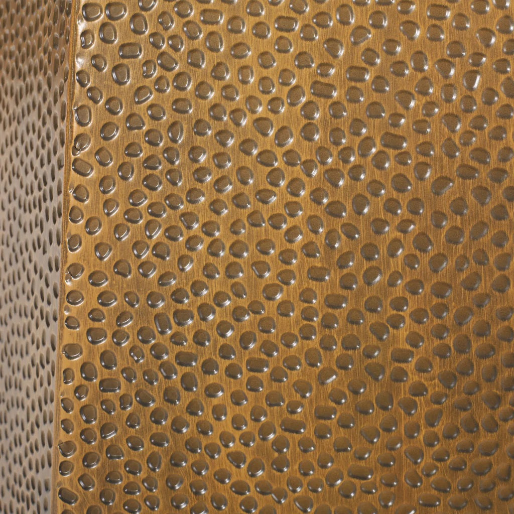 Spofford Modern Hammered Iron Geometric Side Table