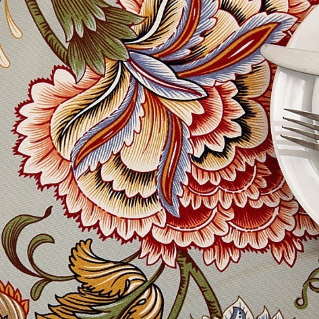 Spring Garden Floral Tablecloth