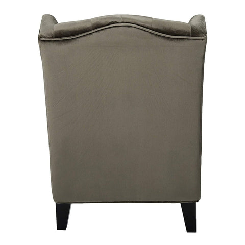 Image of Talisa Winged High-Back Tufted New Velvet Club Chair