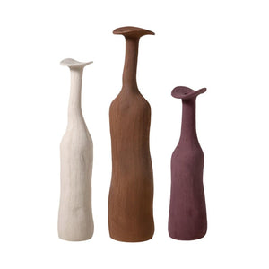 Tall Abstract Bud Ceramic Vases (Set of 3)