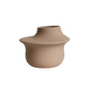 Taupe Asymmetrical Curve Vase