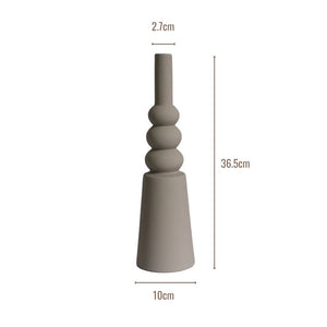 Taupe Stacked Silhouette Vase